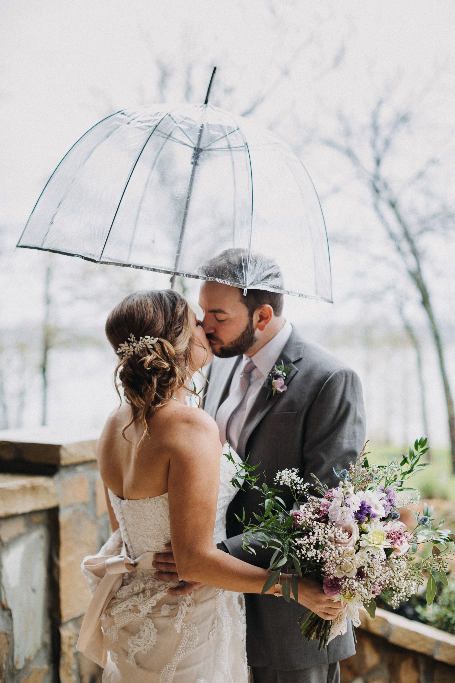 Rainy day The Springs Tulsa wedding in Sperry, Oklahoma