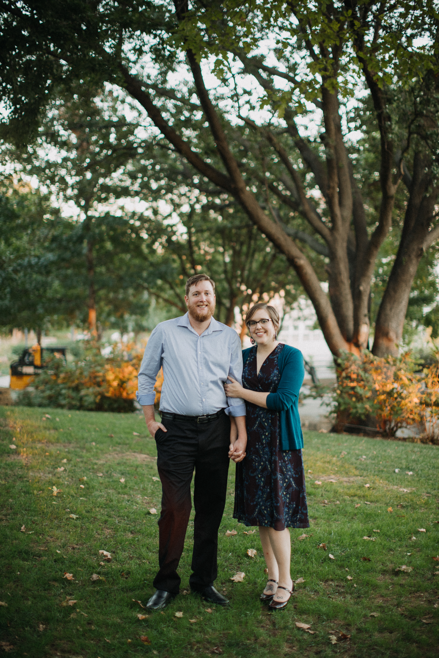 Myriad Gardens engagement portraits