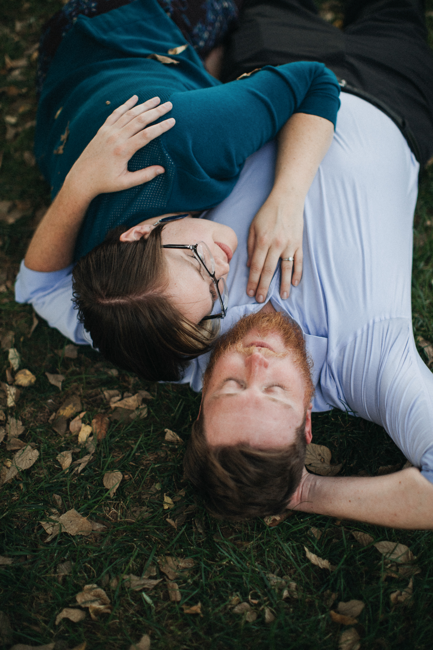 Myriad Gardens engagement portraits